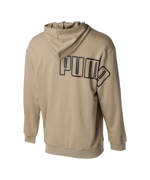 PUMA(プーマ)の「【別注】プーマ PUMA ビッグロゴ スウェットフーディー_ 限定コラボ(スウェット・メンズ・サンドグレー/グレー/ブラック・S/M/L/LL/3L)」の6枚目の写真