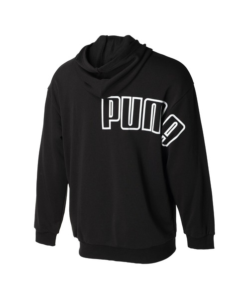 PUMA(プーマ)の「【別注】プーマ PUMA ビッグロゴ スウェットフーディー_ 限定コラボ(スウェット・メンズ・サンドグレー/グレー/ブラック・S/M/L/LL/3L)」の4枚目の写真