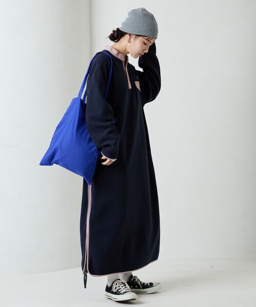 【セール】限定展開 FREAK'S STORE OUTDOORS サイドジップ フリースワンピース（ワンピース）｜FREAK'S STORE（フリークスストア）