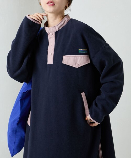 【セール】限定展開 FREAK'S STORE OUTDOORS サイドジップ フリースワンピース（ワンピース）｜FREAK'S STORE（フリークスストア）