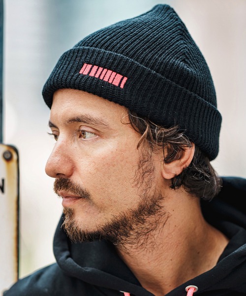 felkod(フィルコッド)の「mko12336-Barcode Embroidery Knit Cap ビーニー ニットキャップ(ニットキャップ/ビーニー・メンズ・ブラック×ピンク/グレー/ブラック×ホワイト/ネイビー・FREE)」の14枚目の写真
