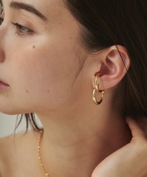 ciite' | 立体デザインピアス イヤーカフ風 (両耳用)(ピアス(両耳用))