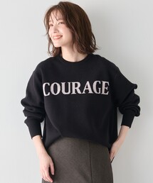 スウェットライクロゴニット