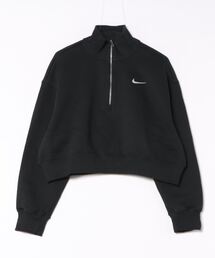 NIKE ナイキ W PHNX FLC QZ CROP スウェット DQ5768 010BLK/SAIL