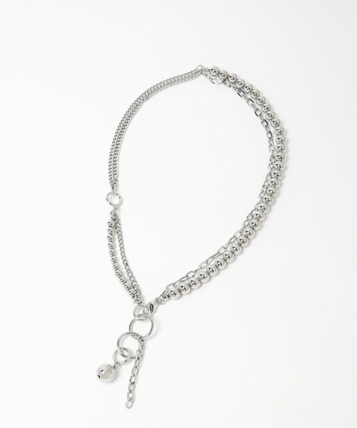 HARE(ハレ)の「ボールミックスラリエットネックレス(HARE)(ネックレス・レディース・シルバー/ホワイト/ブラック・FREE)」の13枚目の写真