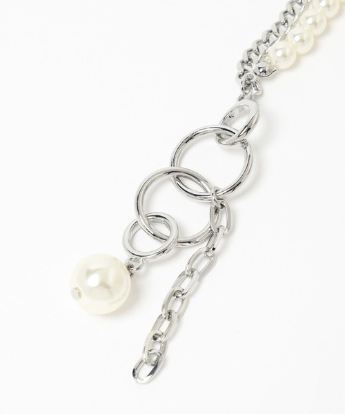 HARE(ハレ)の「ボールミックスラリエットネックレス(HARE)(ネックレス・レディース・シルバー/ホワイト/ブラック・FREE)」の22枚目の写真