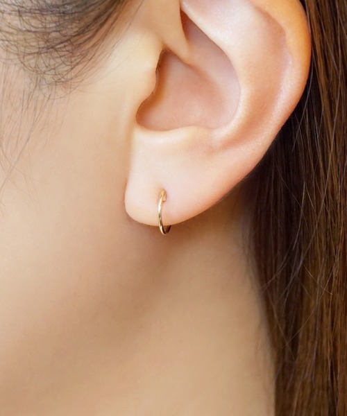 TAKE-UP（テイクアップ）の「【 Palette】K10　フープイヤリングベース小( YG)（イヤリング・レディース・イエローゴールド・FREE）」の2枚目の写真