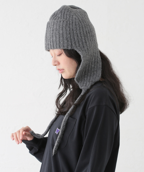 CONTROL FREAK（コントロールフリーク）の「CONTROL FREAK / コントロールフリーク ソフトフライトニットキャップ（ニットキャップ/ビーニー・レディース・ベージュ/レッド/グレー・FREE）」の13枚目の写真