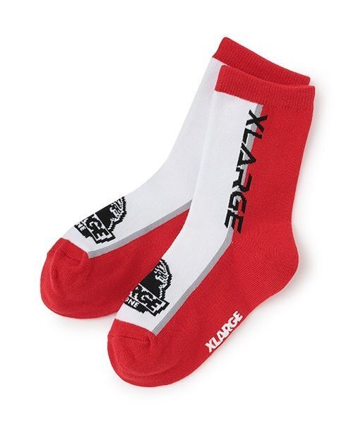 XLARGE KIDS(エクストララージキッズ)の「カラーブロックソックス(ソックス/靴下・キッズ・レッド/ブルー/ブラック・13-15cm/15-17cm/17-19cm/19-21cm)」の3枚目の写真