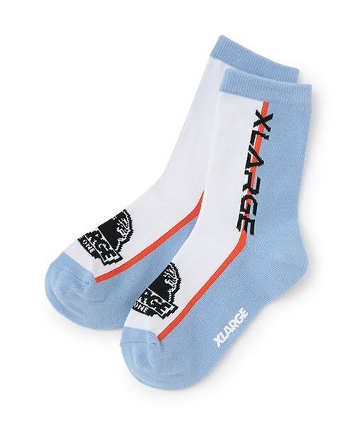 XLARGE KIDS(エクストララージキッズ)の「カラーブロックソックス(ソックス/靴下・キッズ・レッド/ブルー/ブラック・13-15cm/15-17cm/17-19cm/19-21cm)」の2枚目の写真