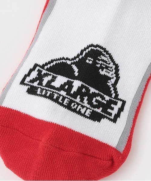 XLARGE KIDS(エクストララージキッズ)の「カラーブロックソックス(ソックス/靴下・キッズ・レッド/ブルー/ブラック・13-15cm/15-17cm/17-19cm/19-21cm)」の6枚目の写真