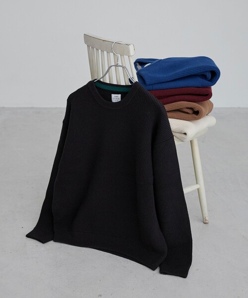 coen（コーエン）の「カ・イ・テ・キ 優秀ニット/【ソフトタッチアゼ編みニット】（ニット/セーター・メンズ・ワインレッド/ナチュラル/ロイヤルブルー/ブラック/ベージュ・S/M/L/XL）」の2枚目の写真