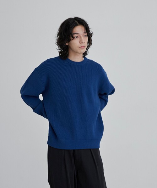 coen（コーエン）の「カ・イ・テ・キ 優秀ニット/【ソフトタッチアゼ編みニット】（ニット/セーター・メンズ・ワインレッド/ナチュラル/ロイヤルブルー/ブラック/ベージュ・S/M/L/XL）」の12枚目の写真