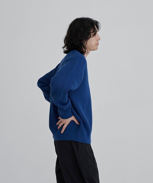 coen（コーエン）の「カ・イ・テ・キ 優秀ニット/【ソフトタッチアゼ編みニット】（ニット/セーター・メンズ・ワインレッド/ナチュラル/ロイヤルブルー/ブラック/ベージュ・S/M/L/XL）」の14枚目の写真