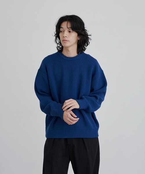 coen（コーエン）の「カ・イ・テ・キ 優秀ニット/【ソフトタッチアゼ編みニット】（ニット/セーター・メンズ・ワインレッド/ナチュラル/ロイヤルブルー/ブラック/ベージュ・S/M/L/XL）」の16枚目の写真