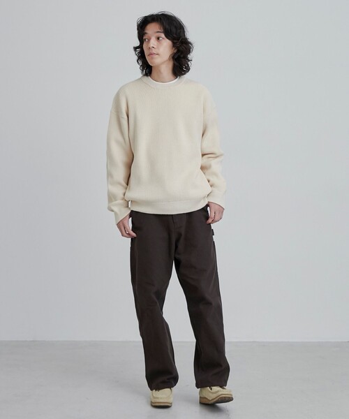 coen（コーエン）の「カ・イ・テ・キ 優秀ニット/【ソフトタッチアゼ編みニット】（ニット/セーター・メンズ・ワインレッド/ナチュラル/ロイヤルブルー/ブラック/ベージュ・S/M/L/XL）」の22枚目の写真