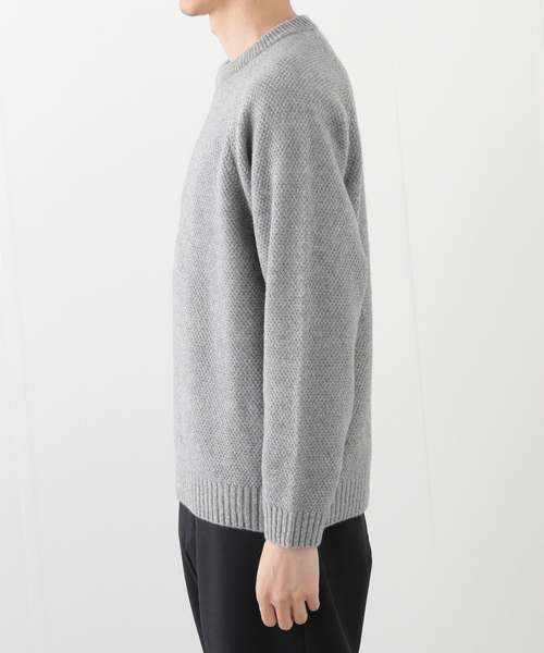 25SS エイトン（新品）CREWNECK SWEATER WOOSTED WOOL | CREWNECK SWEATER – ATON | エイトン