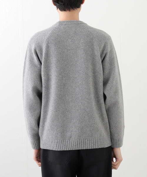 セール】ATON(エイトン) LAMBS WOOL CREWNECK SWEATER KRAGCW0402