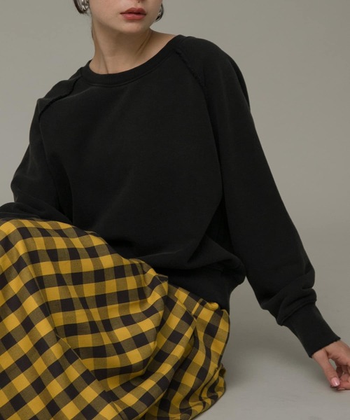 URBAN RESEARCH Sonny Label（アーバンリサーチサニーレーベル）の「USEDLIKEスウェット（スウェット・レディース・ピンク系その他/ブラック・FREE）」の3枚目の写真