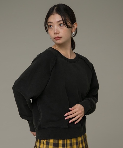 URBAN RESEARCH Sonny Label（アーバンリサーチサニーレーベル）の「USEDLIKEスウェット（スウェット・レディース・ピンク系その他/ブラック・FREE）」の5枚目の写真