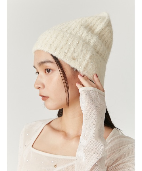 FRAY I.D（フレイアイディー）の「ホットフィットアルパカ混ニット帽