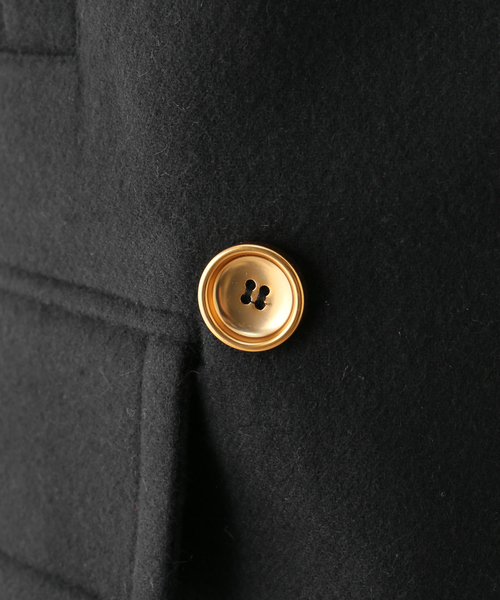 Noble(ノーブル)の「NEARbyME/ニアーバイミー Gold Botton Oversized Pea Coat(ピーコート・レディース・ブラック・FREE)」の15枚目の写真