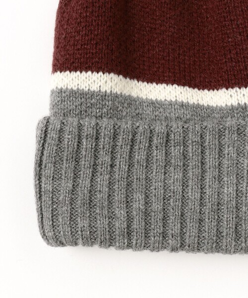 B:MING by BEAMS（ビーミングバイビームス）の「ライン ボンボン ワッチ キャップ（ニットキャップ/ビーニー・メンズ・ネイビー/グレー・ONE SIZE）」の6枚目の写真