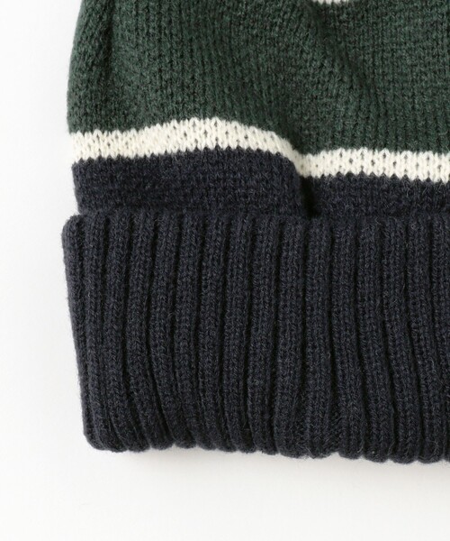 B:MING by BEAMS（ビーミングバイビームス）の「ライン ボンボン ワッチ キャップ（ニットキャップ/ビーニー・メンズ・ネイビー/グレー・ONE SIZE）」の7枚目の写真