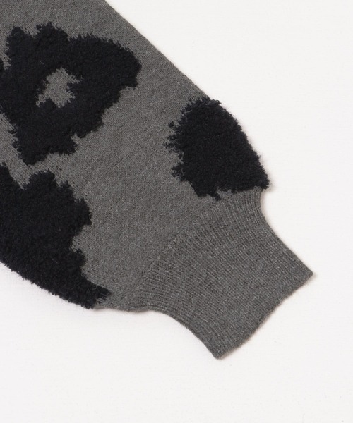 ITEMS URBANRESEARCH（アイテムズ アーバンリサーチ）の「フラワージャガードニット（ニット/セーター・レディース・グレー/ネイビー・FREE）」の22枚目の写真