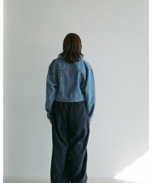 アンヌーク　anuke Short Denim Jacket セール】Short Denim Jacket（ノーカラーコート）｜anuke