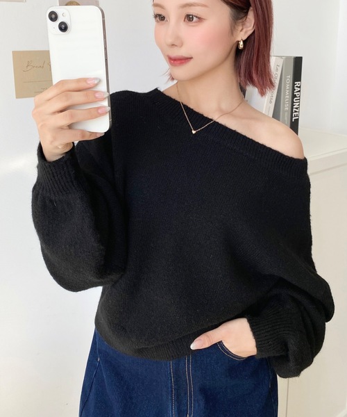 moment+（モーメントプラス）の「ショート丈ワンショルダーミックス