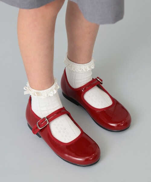 こども ビームス（コドモビームス）の「▲セレモニー ストラップ シューズ 2025（15～24cm）（バレエシューズ・キッズ・レッド/ブラック系その他2/ブラック・15 /16/17/18/19/20/21/22/23/24）」の3枚目の写真