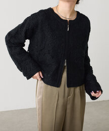 COLLAGE GALLARDAGALANTE | ウォーム刺繍カーディガン(カーディガン/ボレロ)