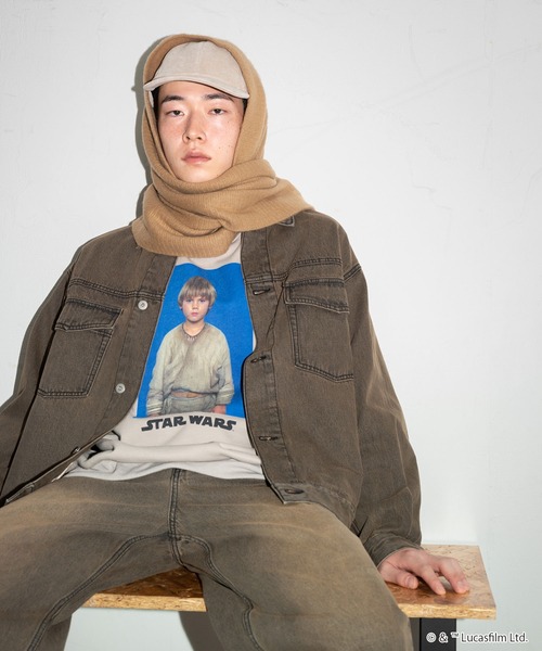 JUNRED（ジュンレッド）の「【STAR WARS COLLECTION】クルーネックスウェット（スウェット・メンズ・ブラック/チャコールグレー/ライトグレー・L/M/S）」の5枚目の写真