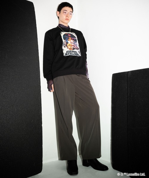 JUNRED（ジュンレッド）の「【STAR WARS COLLECTION】クルーネックスウェット（スウェット・メンズ・ブラック/チャコールグレー/ライトグレー・L/M/S）」の6枚目の写真