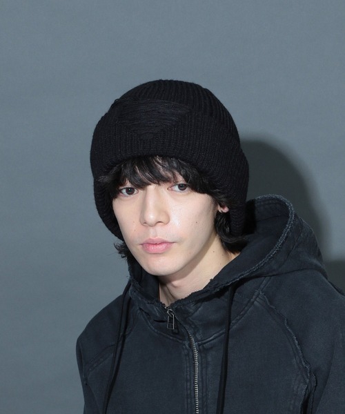 HARE(ハレ)の「ダメージニットCAP(HARE)(ニットキャップ/ビーニー・メンズ・ブラック/グレー・FREE)」の10枚目の写真