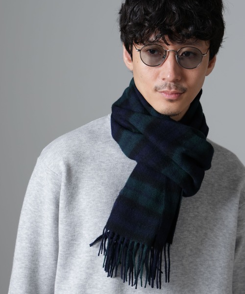 NANO universe（ナノユニバース）の「アソートウールマフラー（マフラー・メンズ・ネイビー/その他1/その他2/チャコール・FREE）」の3枚目の写真