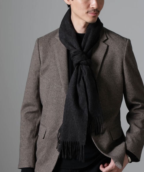 NANO universe（ナノユニバース）の「アソートウールマフラー（マフラー・メンズ・ネイビー/その他1/その他2/チャコール・FREE）」の5枚目の写真