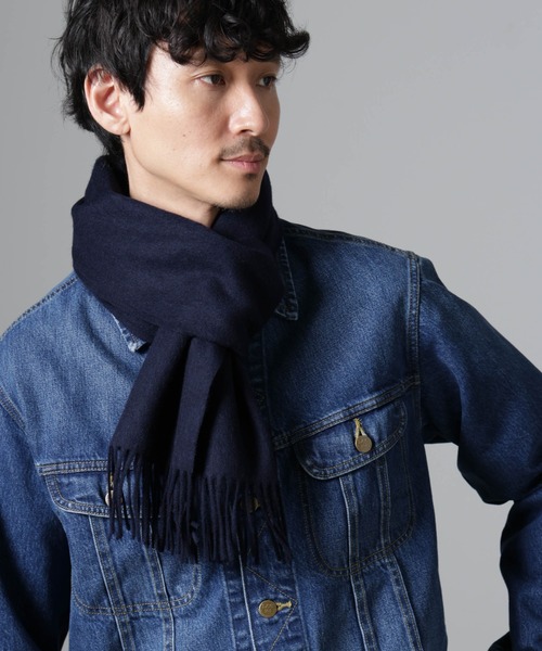 NANO universe（ナノユニバース）の「アソートウールマフラー（マフラー・メンズ・ネイビー/その他1/その他2/チャコール・FREE）」の7枚目の写真