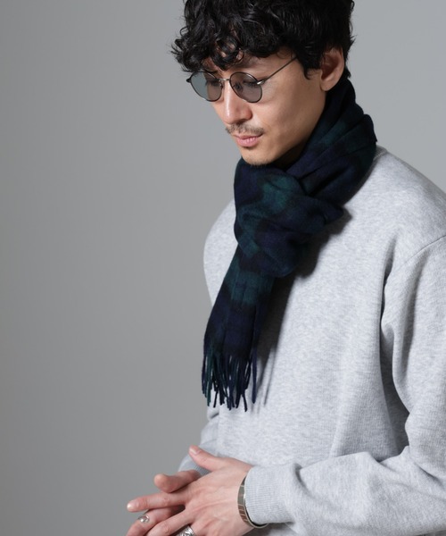 NANO universe（ナノユニバース）の「アソートウールマフラー（マフラー・メンズ・ネイビー/その他1/その他2/チャコール・FREE）」の9枚目の写真