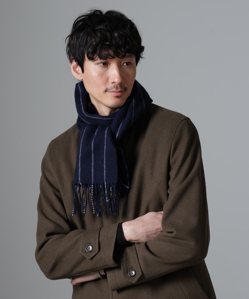 NANO universe（ナノユニバース）の「アソートウールマフラー（マフラー・メンズ・ネイビー/その他1/その他2/チャコール・FREE）」の11枚目の写真