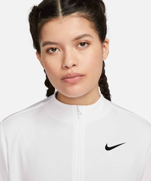 NIKE(ナイキ)の「ナイキ Dri-FIT UV アドバンテージ ウィメンズ フルジップ ゴルフトップ / Nike Dri-FIT UV Advantage Women's Full-Zip Golf Top DX1490-100 White(ジャージ・レディース・ホワイト・L/M/S/XL/XS)」の5枚目の写真