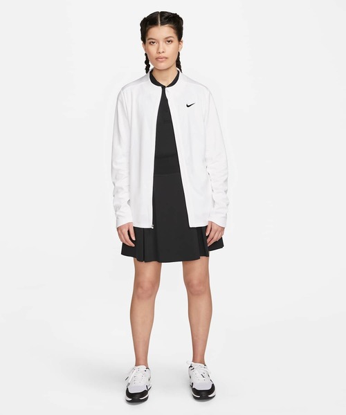 NIKE(ナイキ)の「ナイキ Dri-FIT UV アドバンテージ ウィメンズ フルジップ ゴルフトップ / Nike Dri-FIT UV Advantage Women's Full-Zip Golf Top DX1490-100 White(ジャージ・レディース・ホワイト・L/M/S/XL/XS)」の3枚目の写真