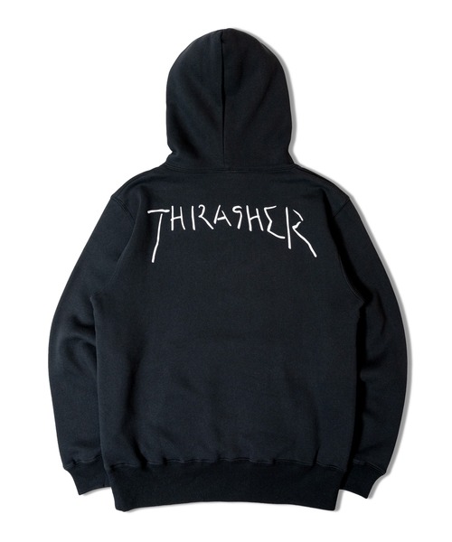 THRASHER（スラッシャー）の「THRASHER GONZ PULL PARKA（パーカー・メンズ・ブラック/ホワイト/ボルドー・M/L/XL）」の11枚目の写真