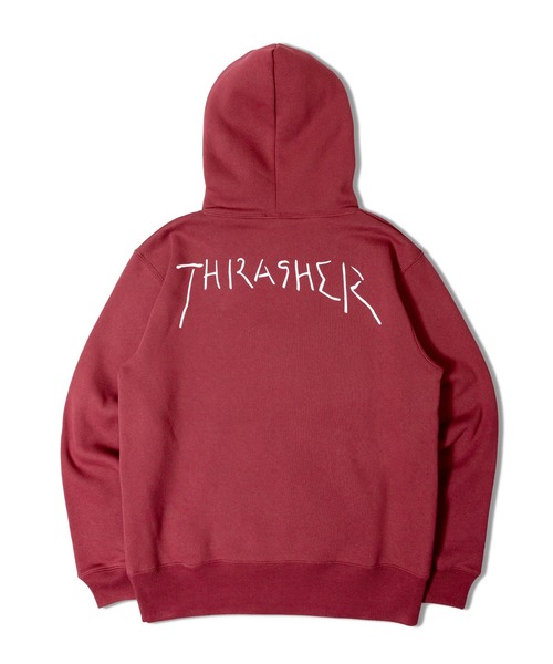 THRASHER（スラッシャー）の「THRASHER GONZ PULL PARKA（パーカー・メンズ・ブラック/ホワイト/ボルドー・M/L/XL）」の10枚目の写真