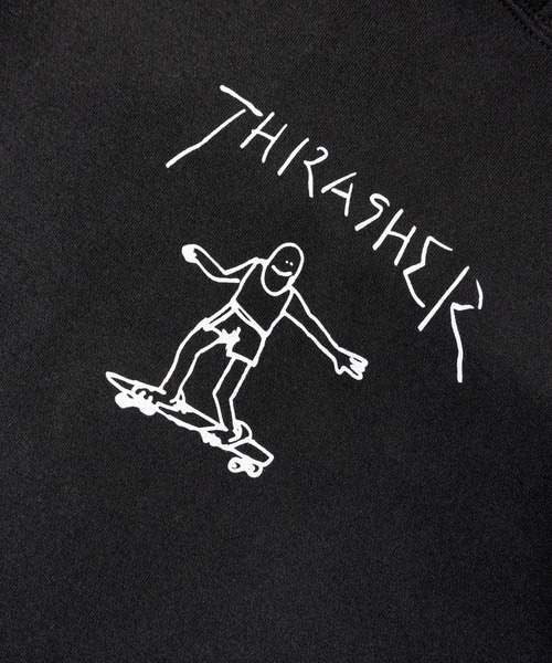 THRASHER（スラッシャー）の「THRASHER GONZ PULL PARKA（パーカー・メンズ・ブラック/ホワイト/ボルドー・M/L/XL）」の8枚目の写真