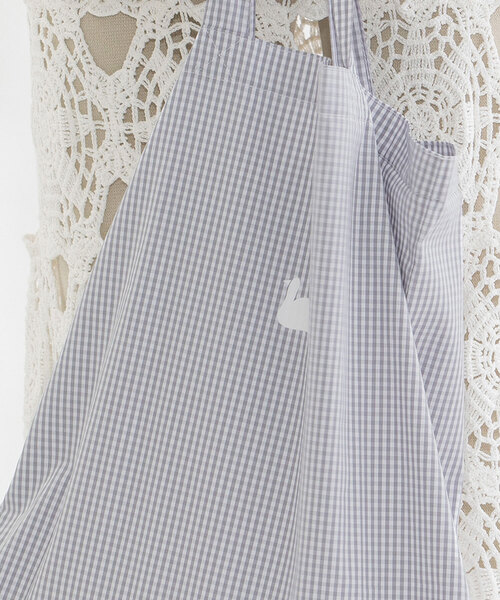 nop de nod（ノップドゥノッド）の「Laukkuギンガムfoldバッグ（トートバッグ・レディース・ターコイズブルー/グレー/オレンジ/ダークブルー/レッド/ピンク/グリーン・フリー）」の9枚目の写真