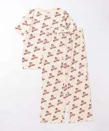 FRUIT OF THE LOOM（フルーツオブザルーム）の「【FRUIT OF THE LOOM】FTL×Wendy's/ワッフルルームウエア/ウェンディーズ コラボ/レディース上下セット（Tシャツ＆ロングパンツ）（その他ルームウェア）」
