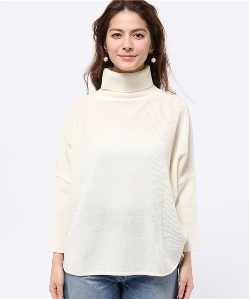ROSE BUD(ローズバッド)の「(B.B)R52398-92DO T/N KNIT P/O(ニット/セーター・レディース・アイボリー/ブラック/キャメル・ONE SIZE)」の10枚目の写真
