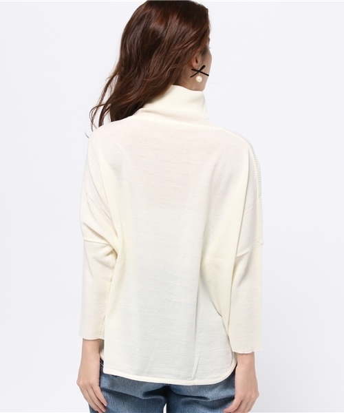 ROSE BUD(ローズバッド)の「(B.B)R52398-92DO T/N KNIT P/O(ニット/セーター・レディース・アイボリー/ブラック/キャメル・ONE SIZE)」の8枚目の写真